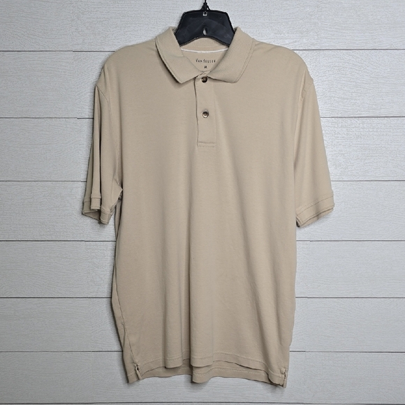 Van Heusen Tan Polo Shirt Relaxed Fit - Picture 1 of 4